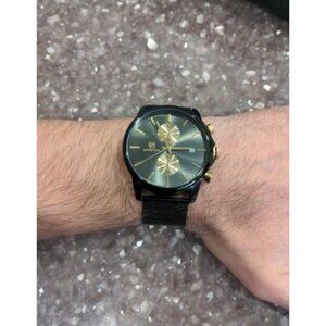 Mens Watch Fashion Sleek Minimalist Quartz Analog Mesh Stainless Steel